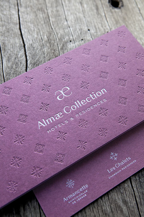 Carte de voeux pour les hôtels & résidences almae collection // Greeting card for hotels & residences almae collection